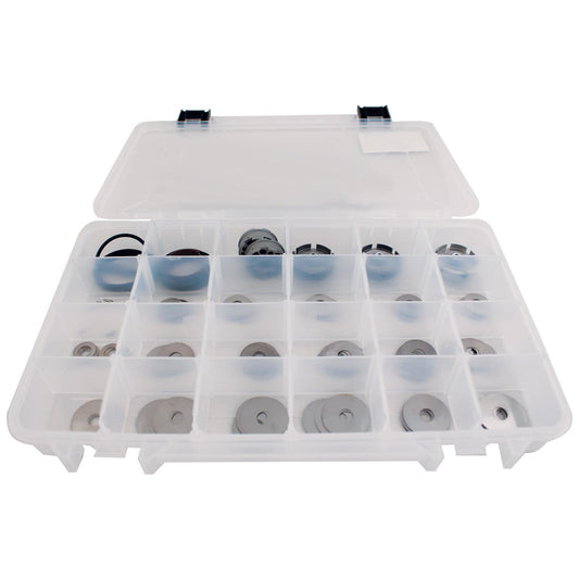 Qa1 Differential Shim - 1.300 in OD - 0.010 in Thick - Steel - Natural - Set of 8
