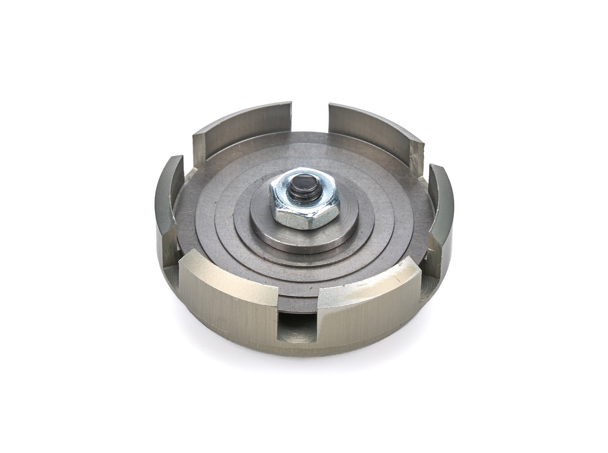 Qa1 Shock Valve - Medium Base - 1.33 in ID - 6 Notch - 1-5 Valving - Steel - Natural - Each