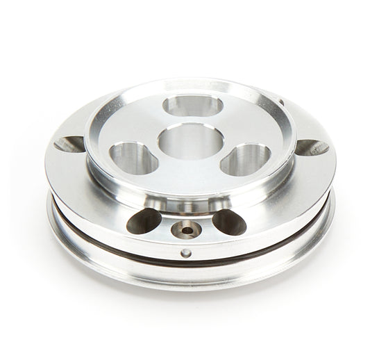 Qa1 Shock Piston - Linear / Digressive - 10 mm ID - 46 mm OD - O-Ring Included - Aluminum - Clear Anodized - Each