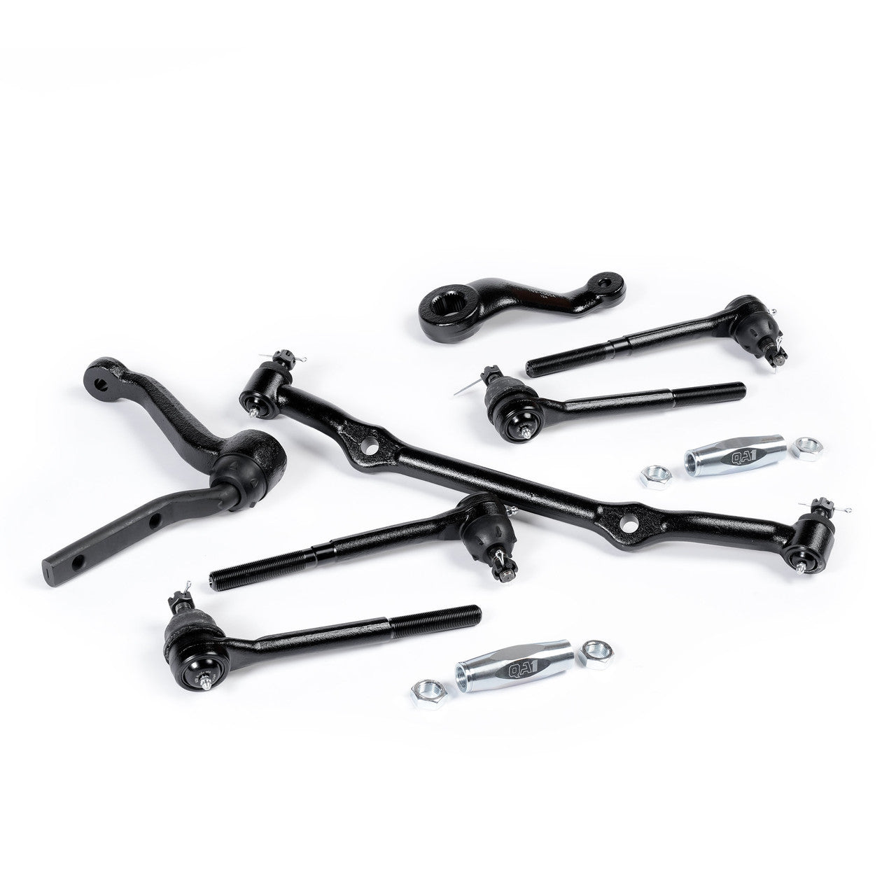 Qa1 Steering Rebuilt Kit - Center Link / Idler Arm / Pitman Arm / Tie Rod Ends / Tie Rod Sleeves - 2WD - GM Compact