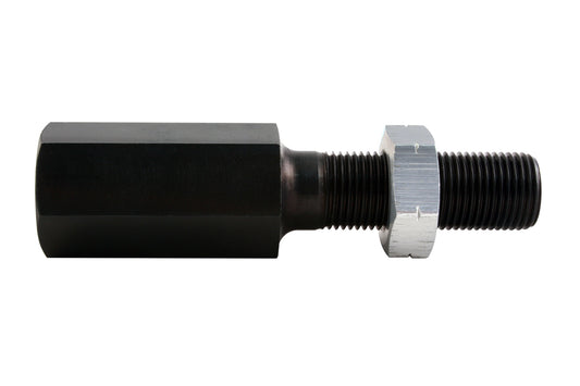 Qa1 Linkage Adjuster - 5/8-18 in Left Hand Male Thread - 5/8-18 in Right Hand Female Thread - Aluminum - Black