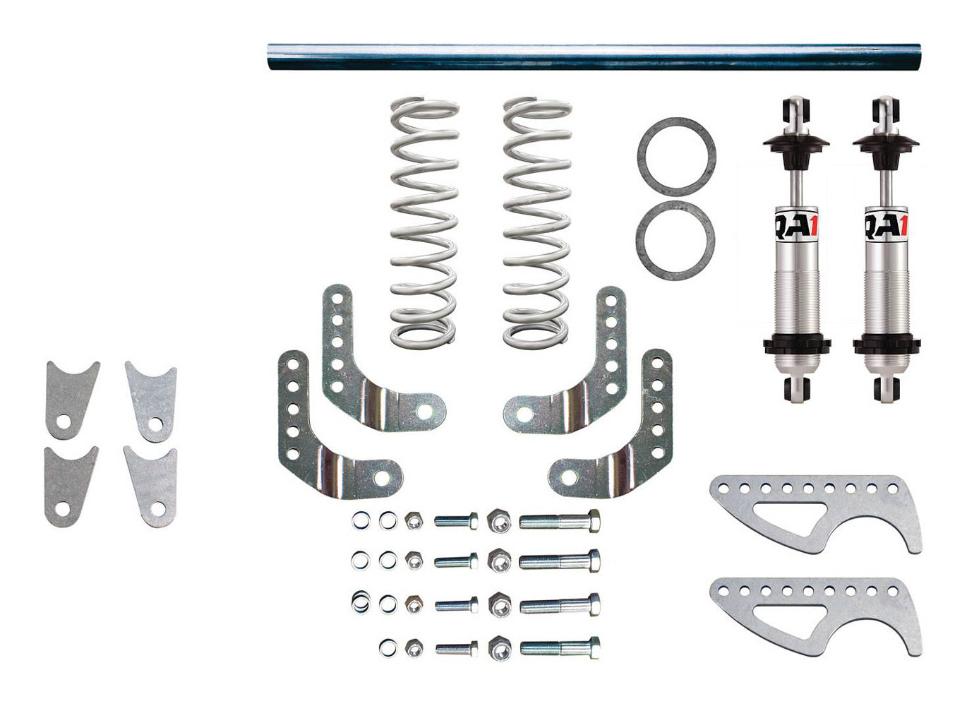 Qa1 Coil-Over Conversion Kit - Pro Coil System - Rear - 130 / 250 lb/in Springs - Hardware Included - 3 in Axle Tubes
