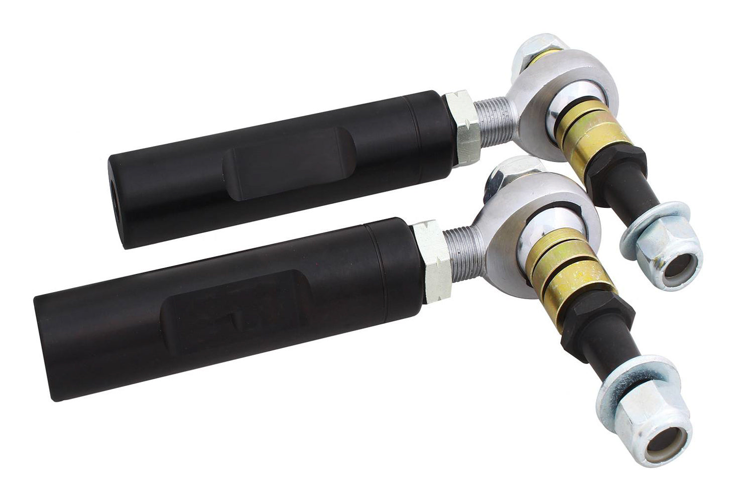 Qa1 Tie Rod End - Bump Steer - Factory Steering - X Series Rod Ends - Aluminum Sleeve - Black Anodized - Ford Mustang