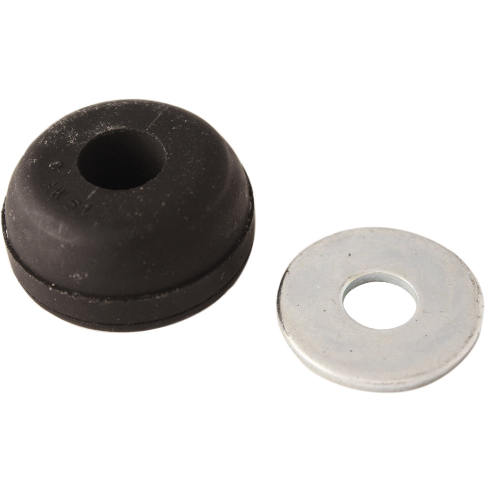 Qa1 Bump Stop - Flat Head Pad - 1.9 in OD - 0.875 in Tall - Snap-In - Rubber - Black - Universal - Each