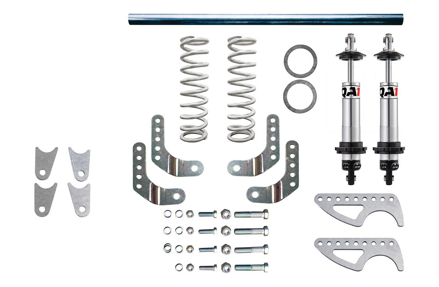 Qa1 Coil-Over Shock Kit - Pro-Rear - Twintube - Double Adjustable - 130 lb/in Spring Rate - Rear - 1301-1500 lb - Kit