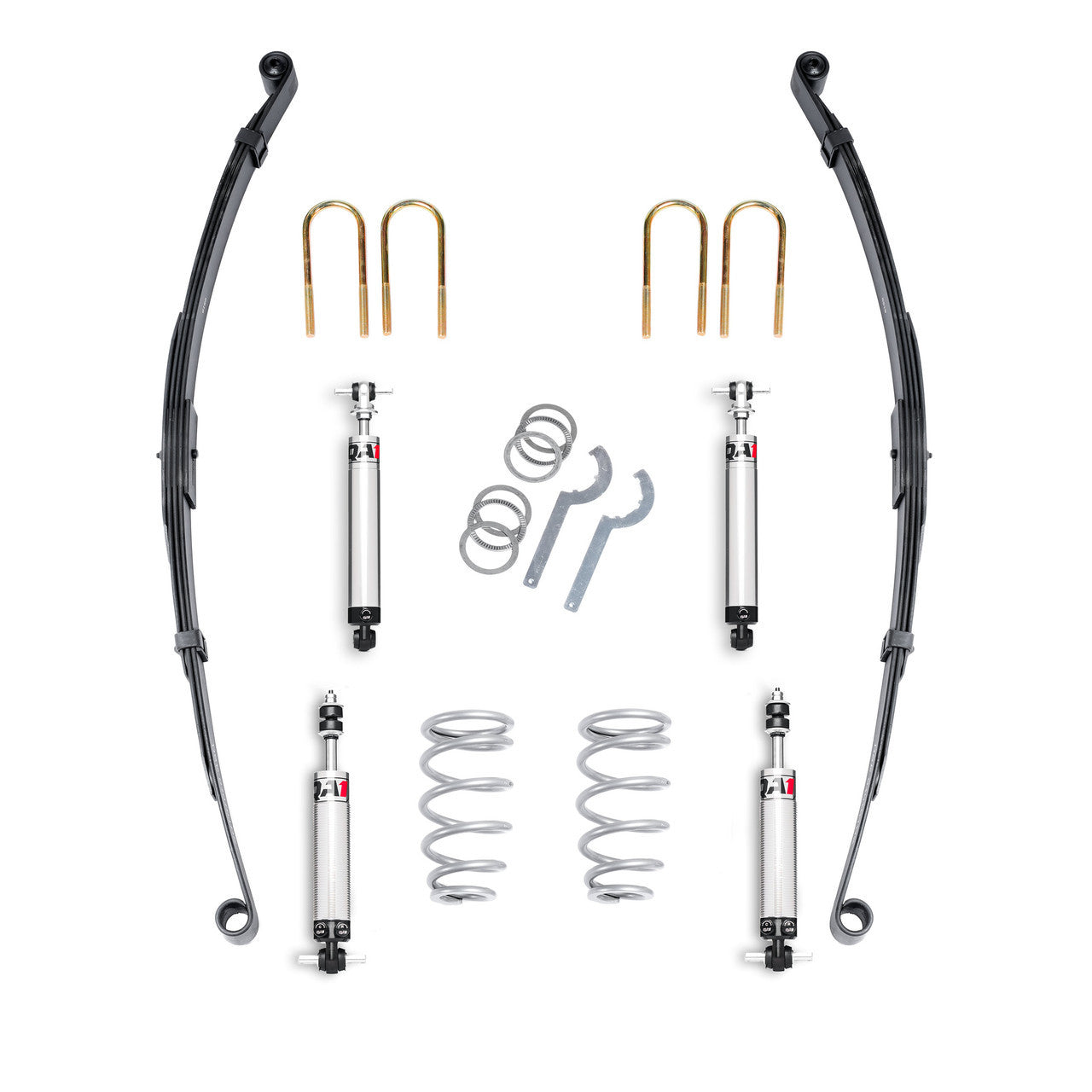 Qa1 Suspension Handling Kit - Level 1 - Springs / Shocks / U-Bolts - GM Compact Truck 1982-2003 - Kit