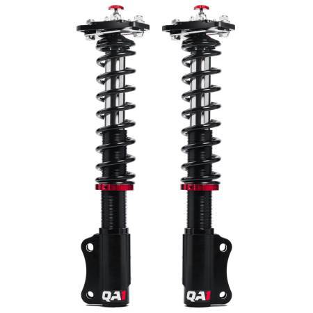 Qa1 Strut - Proma Star - Twintube - Front - Double Adjustable - 150 lb/in Spring Rate - Aluminum - Black Anodized -