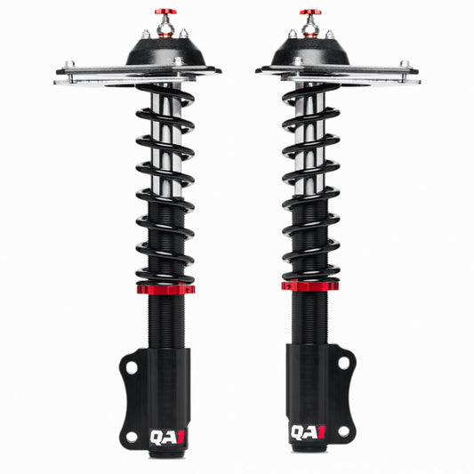 Qa1 Strut - Proma Star - Twintube - Front - Double Adjustable - 350 lb/in Spring Rate - Aluminum - Black Anodized - GM