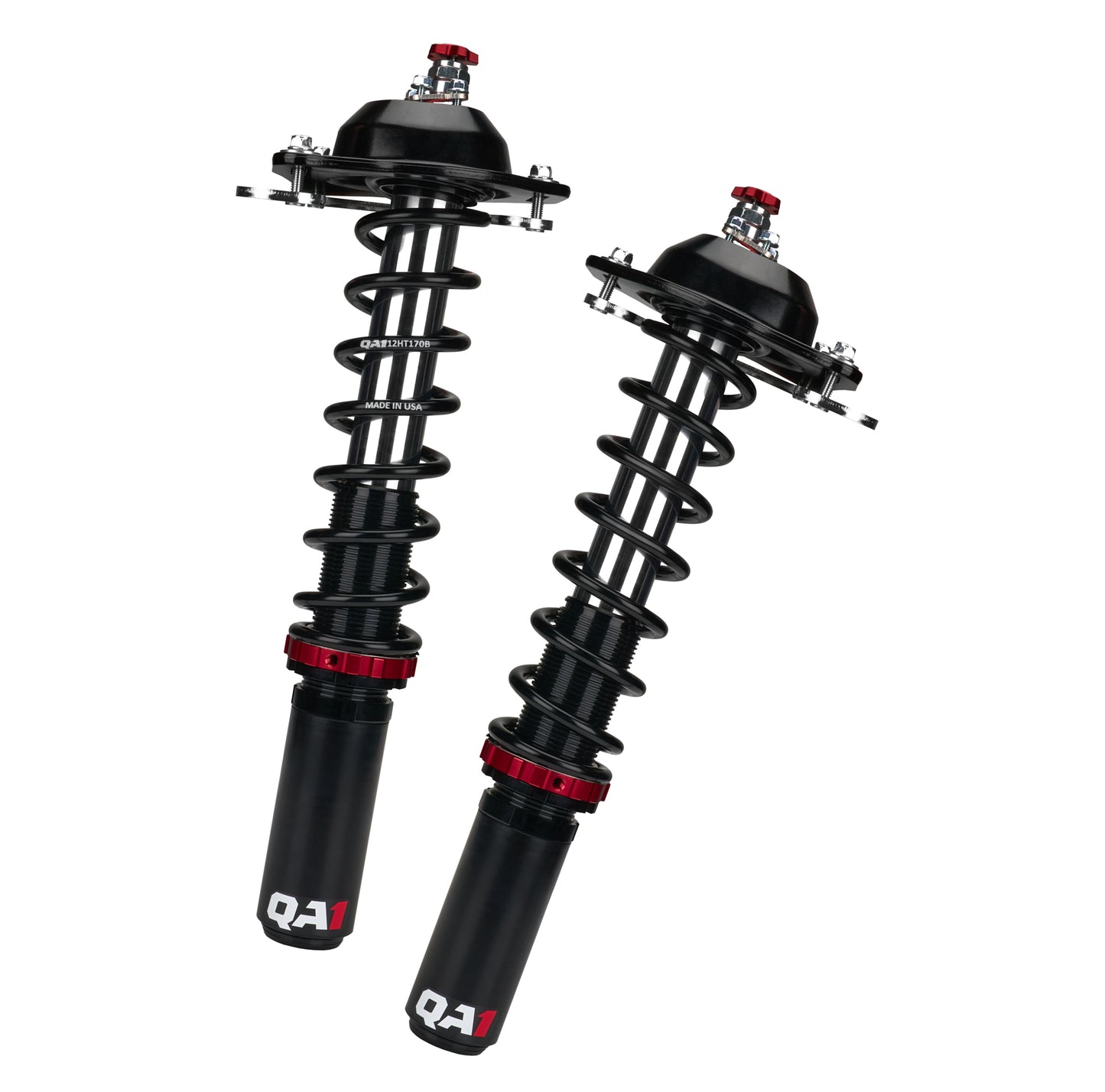 Qa1 Strut - Proma Star - Twintube - Front - Double Adjustable - 170 lb/in Spring Rate - Aluminum - Black Anodized - GM