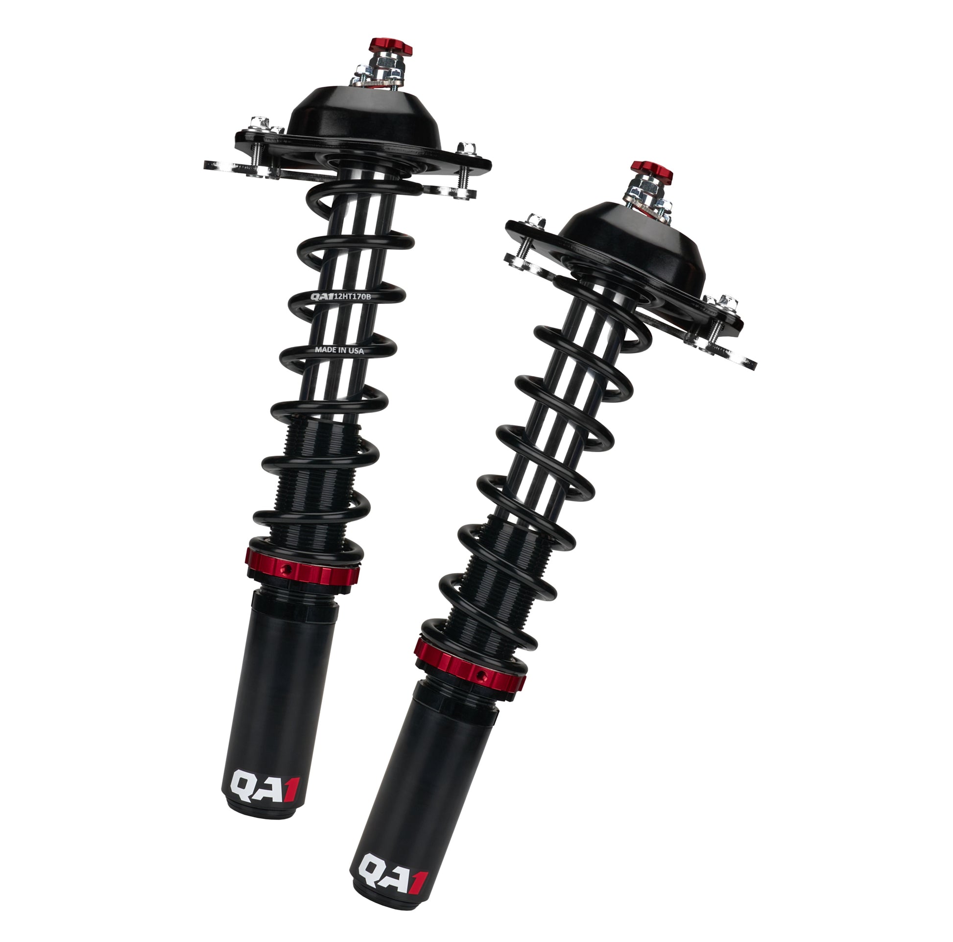 Qa1 Strut - Proma Star - Twintube - Front - Double Adjustable - 170 lb/in Spring Rate - Aluminum - Black Anodized - GM