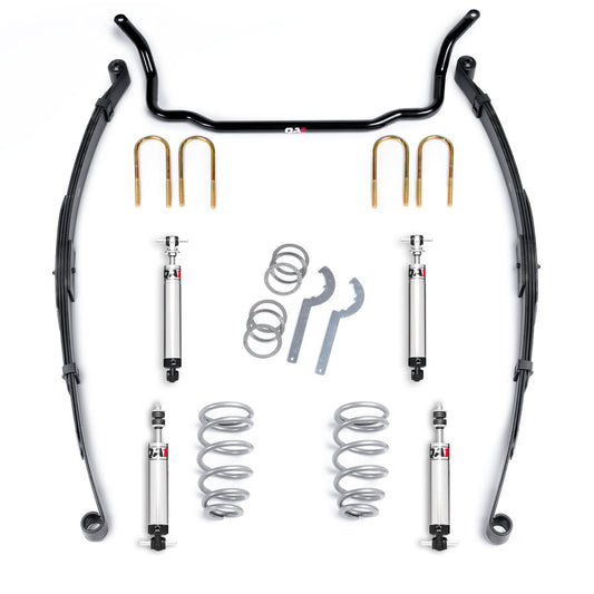 Qa1 Suspension Handling Kit - Level 1 - Springs / Shocks / Sway Bar / U-Bolts - GM Compact Truck 1982-2003 - Kit