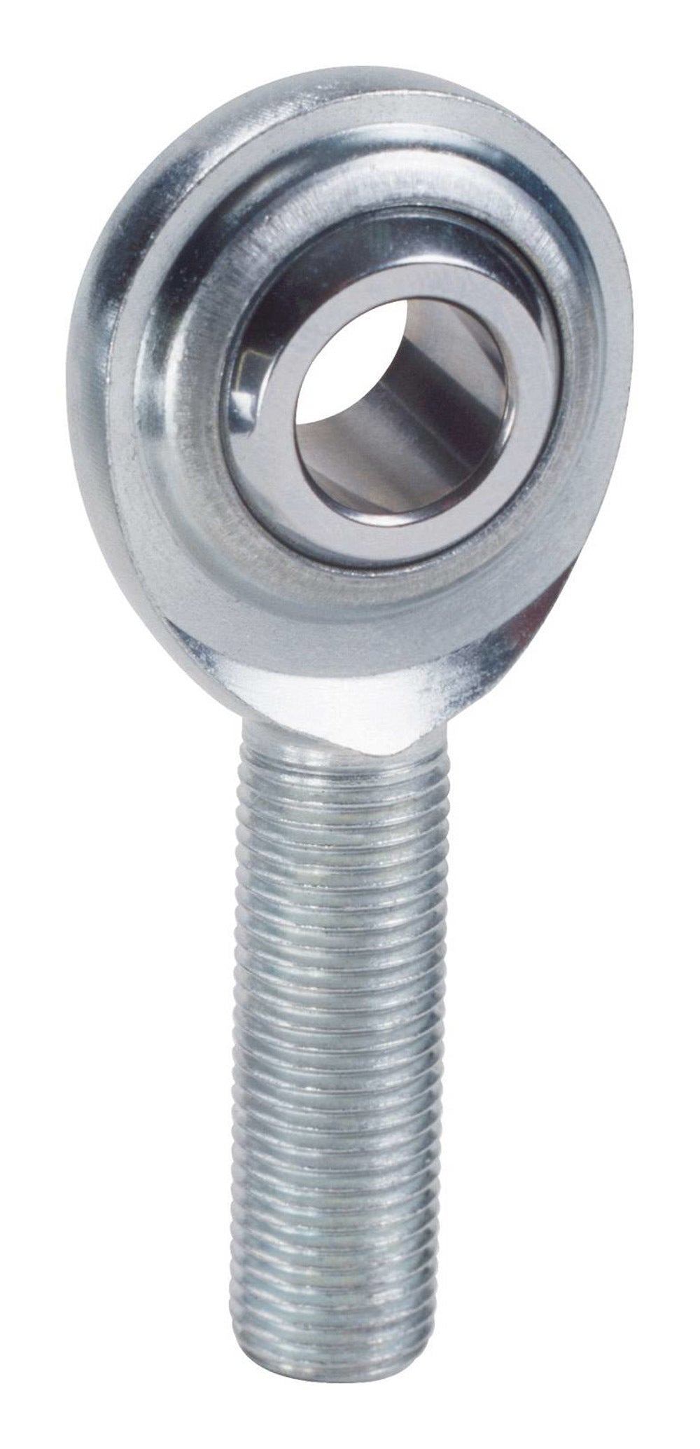 Qa1 Rod End - MC Series - Spherical - 10 mm Bore - 10 mm x 1.5 Left Hand Male Thread - Steel Ball - Steel - Zinc Oxide