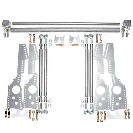 Qa1 Suspension Handling Kit - 4-Link System - Brackets / Crossmember / Hardware / Trailing Arms Included - Steel -