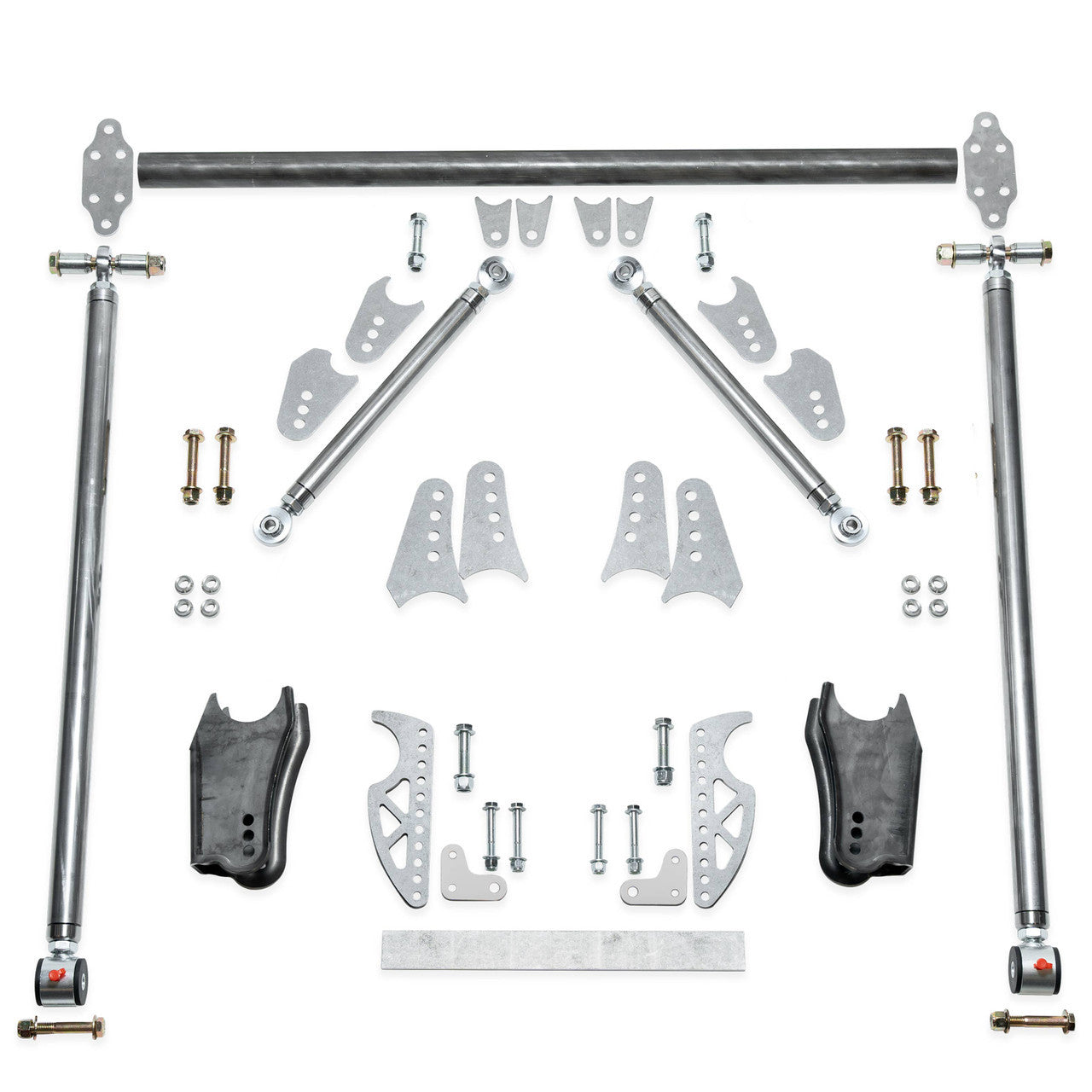 Qa1 Suspension Handling Kit - 4-Link System - Brackets / Crossmember / Hardware / Trailing Arms - Steel - Natural - Kit