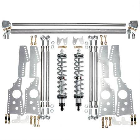 Qa1 Suspension Handling Kit - 4-Link System - Double Adjustable - 110 lb/in Spring Rate - Brackets / Crossmember /