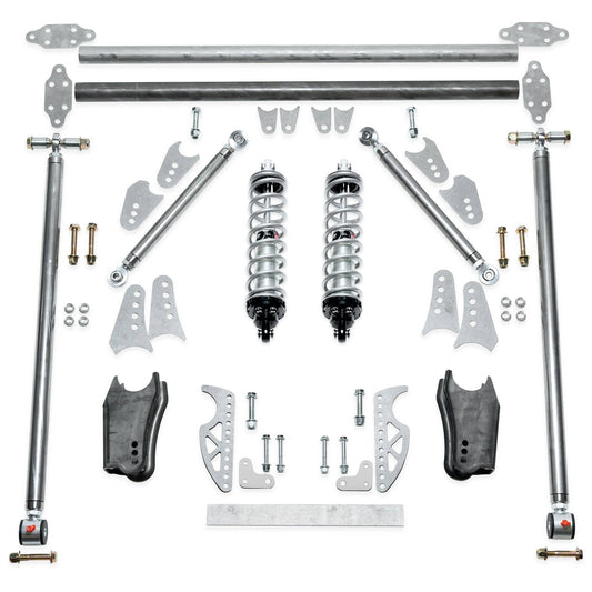 Qa1 Suspension Handling Kit - 4-Link System - Double Adjustable - 170 lb/in Spring Rate - Brackets / Crossmember /
