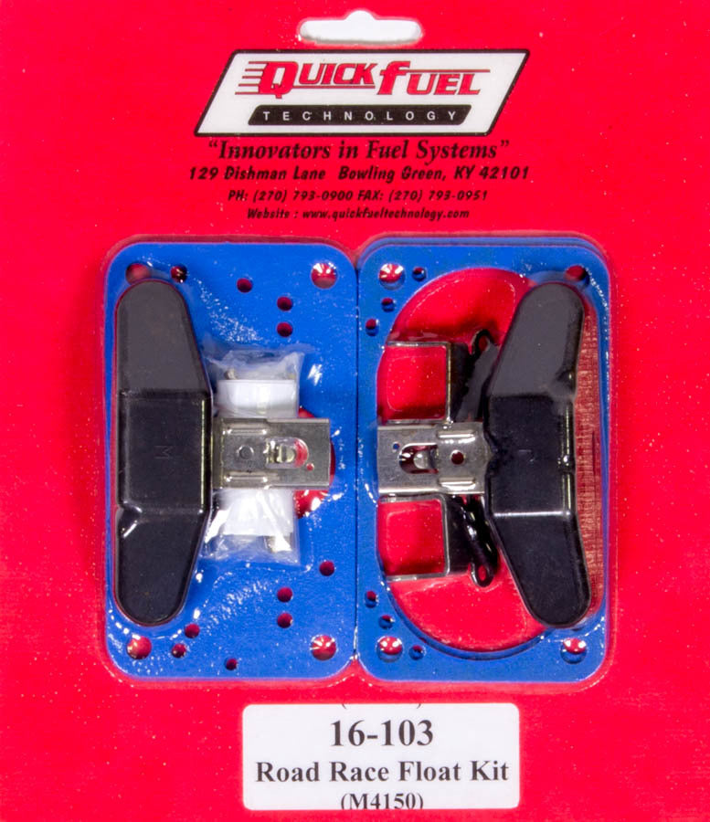 Quick Fuel Technology Carburetor Float - Road Race - Center Hung - Gaskets - Nitrophyl - Holley / Quick Fuel