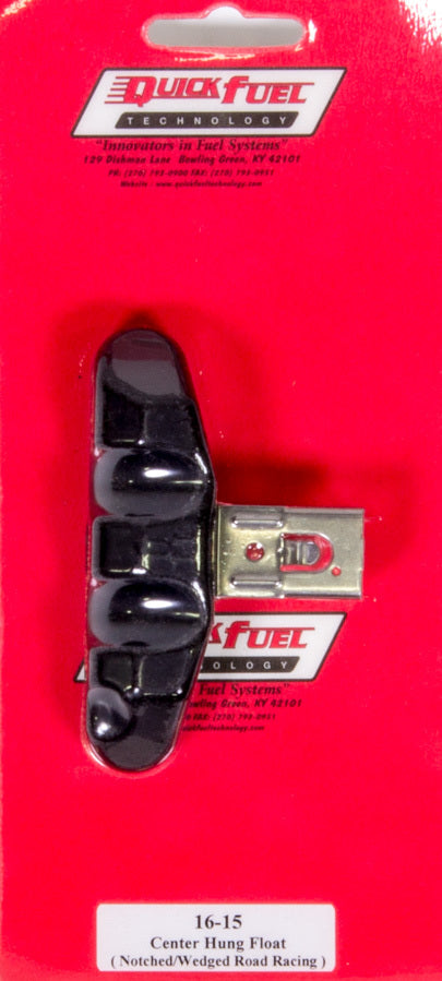 Quick Fuel Technology Carburetor Float - Road Race - Center Hung - Double Wedge Shape - Notched - Nitrophyl - Holley /