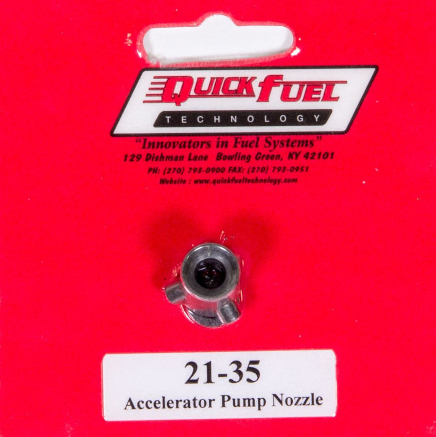 Quick Fuel Technology Accelerator Pump Discharge Nozzle - 0.035 in ID - Straight Type - Aluminum - Natural - Holley /