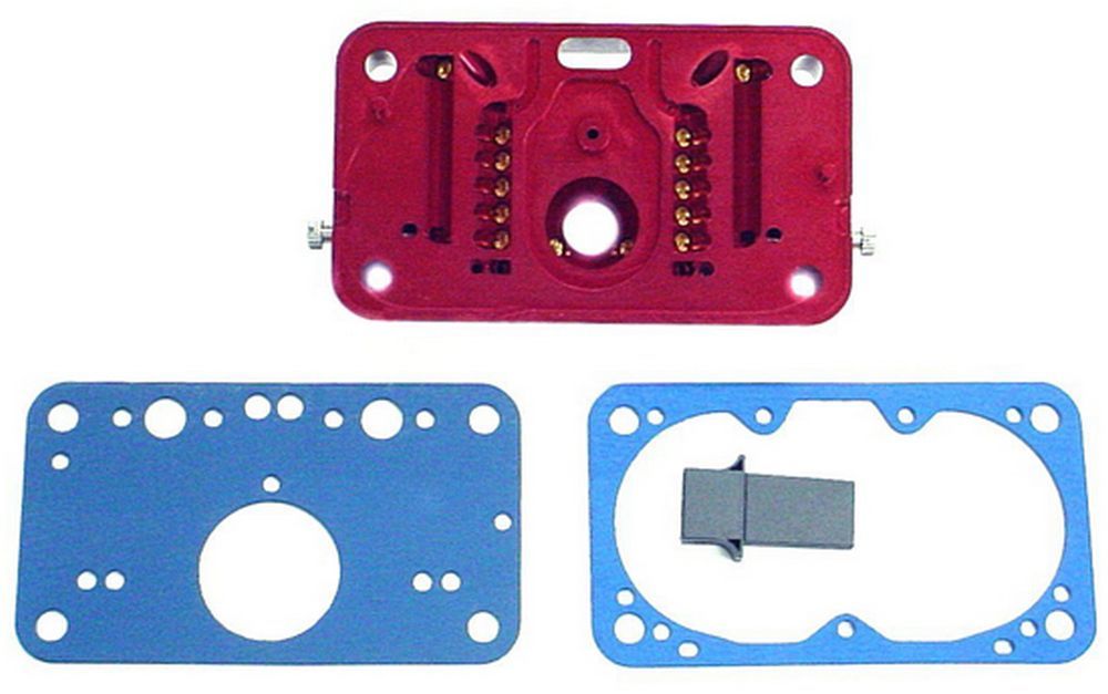 Quick Fuel Technology Metering Block - Primary - Gaskets / Vent Baffle - Aluminum - Red Anodized - Holley 4150 / Quick