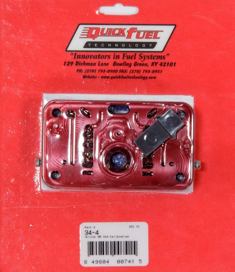 Quick Fuel Technology Metering Block - Primary or Secondary - Gaskets / Vent Baffle - Aluminum - Red Anodized - Holley