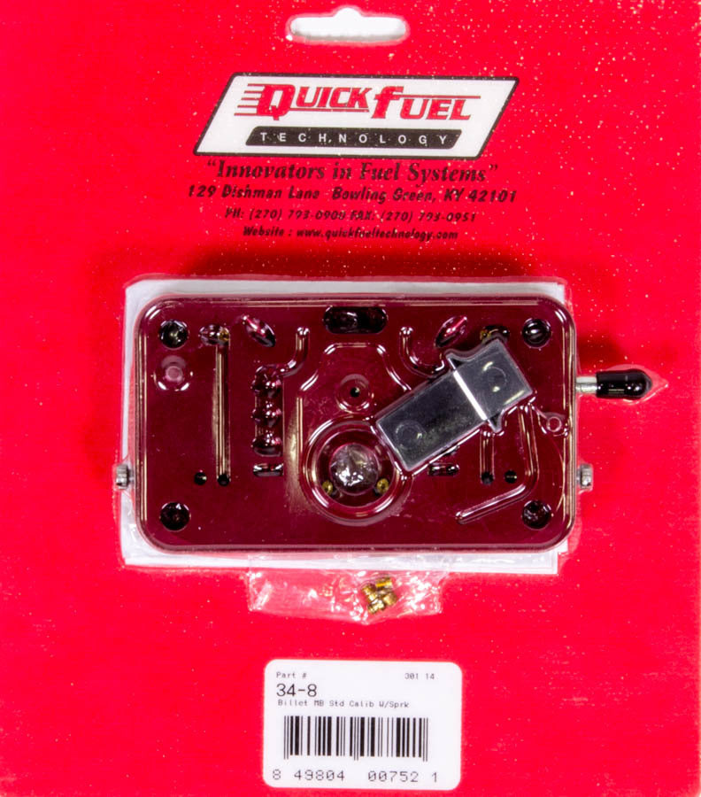 Quick Fuel Technology Metering Block - Primary - Gaskets / Vent Baffle - Aluminum - Red Anodized - Holley 1850 / 3310
