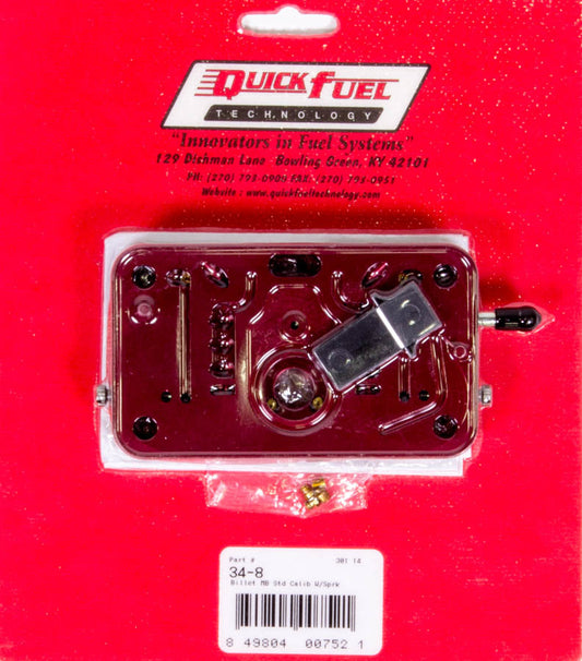 Quick Fuel Technology Metering Block - Primary - Gaskets / Vent Baffle - Aluminum - Red Anodized - Holley 1850 / 3310