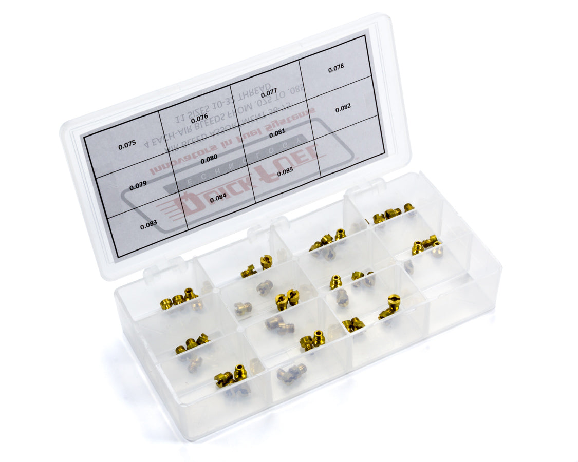 Quick Fuel Technology Carburetor Air Bleed - Numbers 75-85 - 10-32 Thread - Brass - Quick Fuel Carburetors - Kit