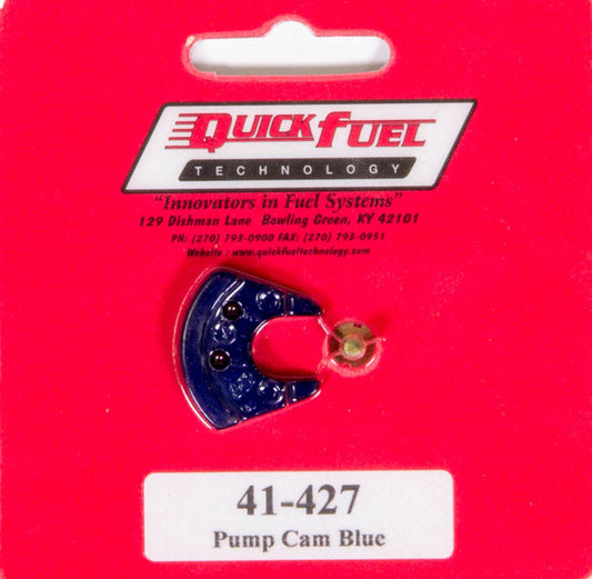 Quick Fuel Technology Accelerator Pump Cam - Screw - Plastic - Light Blue - Holley / Quick Fuel Carburetors - Each