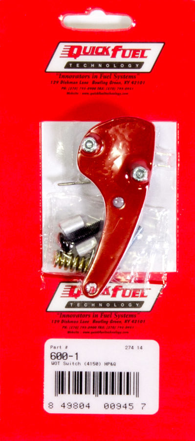 Quick Fuel Technology Nitrous Micro Switch - Bracket Included - Holley / Proform / Quick Fuel Carburetors - Kit