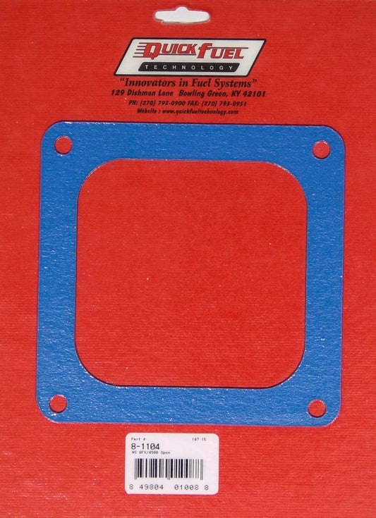 Quick Fuel Technology Carburetor Base Plate Gasket - 4-Barrel - Open - 0.063 in Thick - Composite - Dominator Flange -