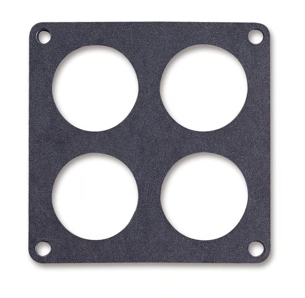 Quick Fuel Technology Carburetor Base Plate Gasket - 4-Barrel - 4 Hole - 0.063 in Thick - Composite - 1250 CFM -