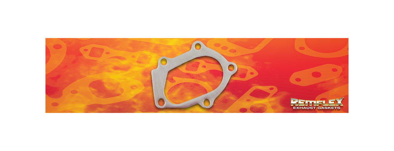Remflex Exhaust Gaskets Exhaust Header / Manifold Gasket - Turbo Downpipe Gasket - 2.25 in x 4.125 in - Graphite -