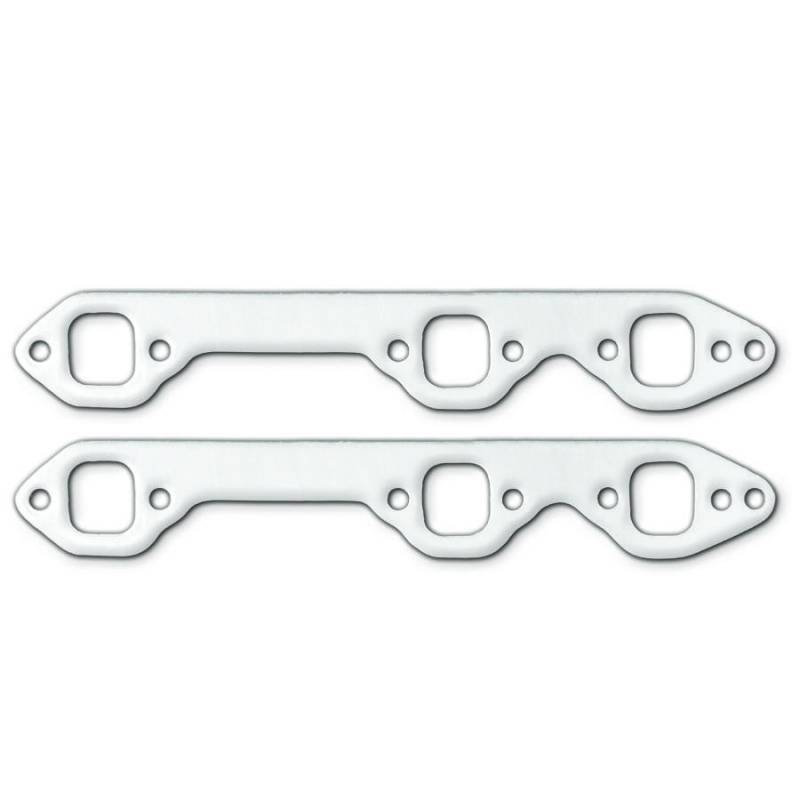 Remflex Exhaust Gaskets Exhaust Header / Manifold Gasket - 1.125 x 1.750 in Square Port - Graphite - Small Block Chevy