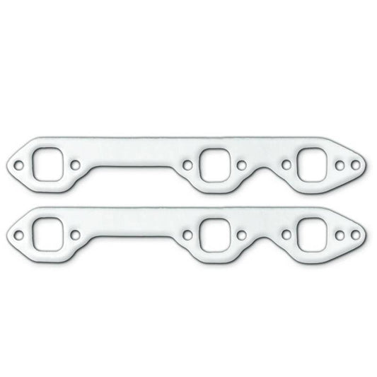 Remflex Exhaust Gaskets Exhaust Header / Manifold Gasket - 1.125 x 1.750 in Square Port - Graphite - Small Block Chevy