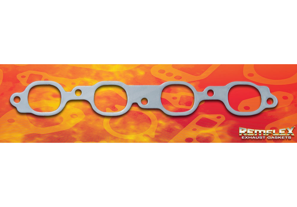 Remflex Exhaust Gaskets Exhaust Header / Manifold Gasket - Stock Port - Oval Port - Graphite - GM GenV LT-Series - Pair