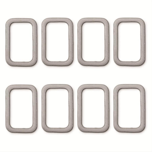 Remflex Exhaust Gaskets Exhaust Header / Manifold Gasket - 1.656 x 2.500 in Rectangle Port - 0.219 in Wide Faces -
