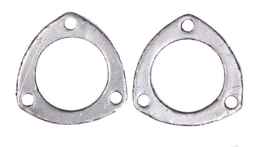 Remflex Exhaust Gaskets Collector Gasket - 0.125 in Thick - 2.5 in Diameter - 3-Bolt - Graphite - Pair