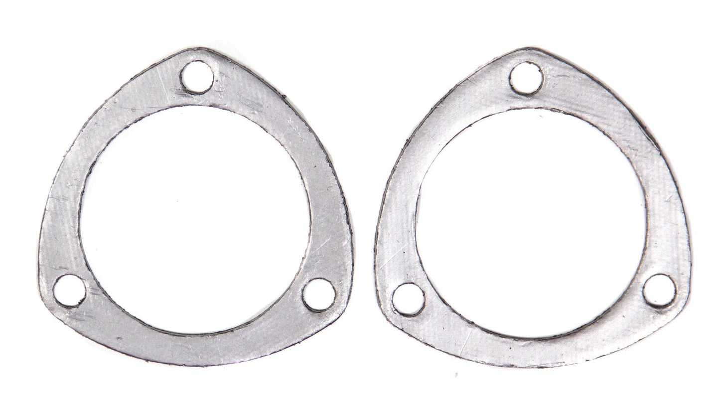 Remflex Exhaust Gaskets Collector Gasket - 0.125 in Thick - 3 in Diameter - 3-Bolt - Graphite - Pair