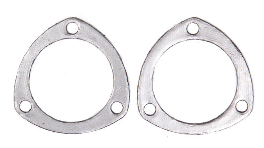 Remflex Exhaust Gaskets Collector Gasket - 0.125 in Thick - 3 in Diameter - 3-Bolt - Graphite - Pair