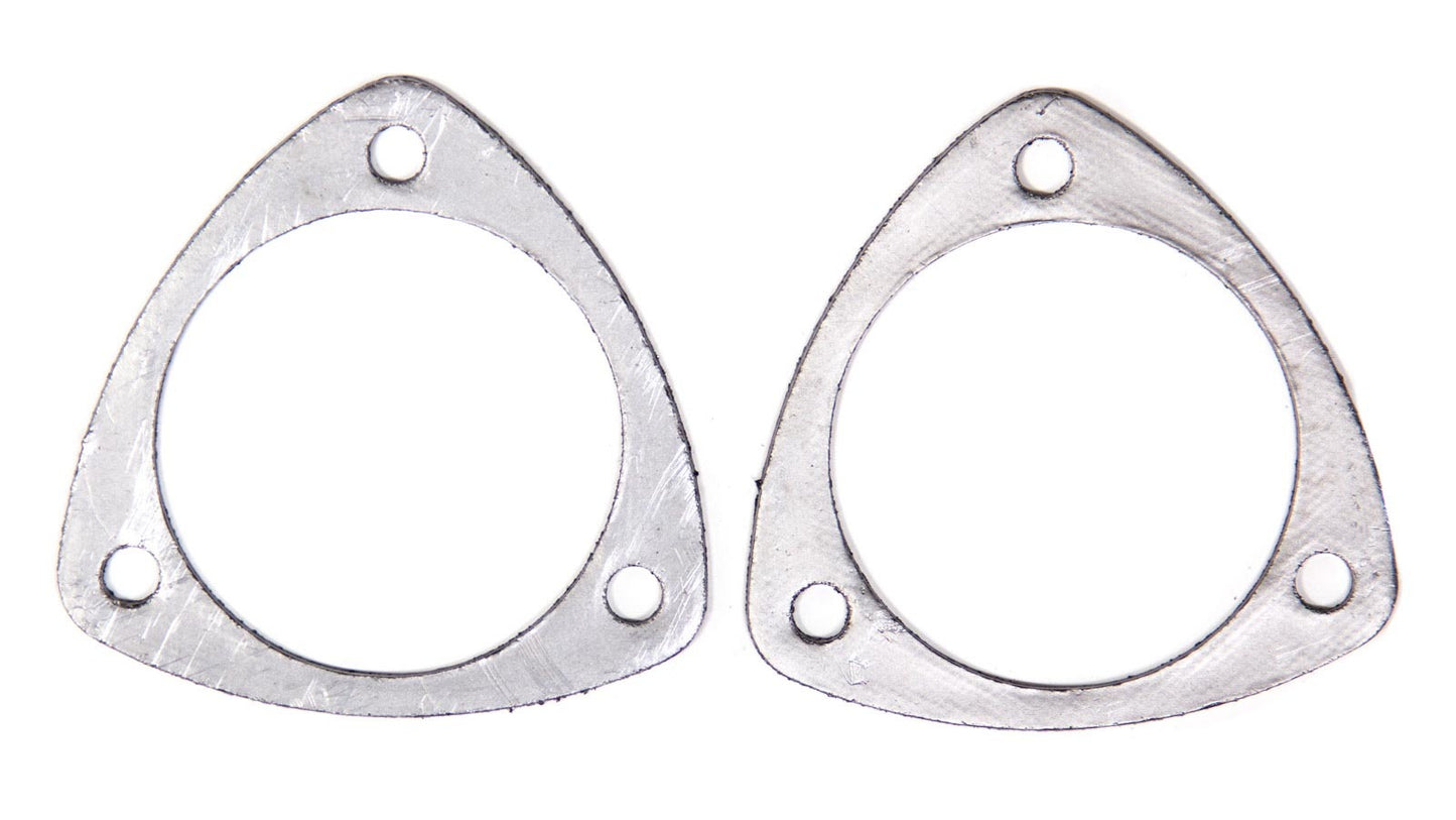 Remflex Exhaust Gaskets Collector Gasket - 0.125 in Thick - 3.5 in Diameter - 3-Bolt - Graphite - Pair