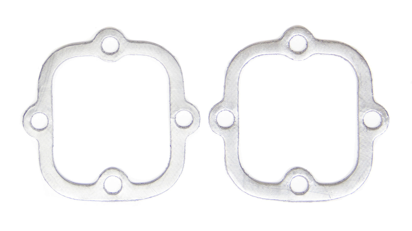 Remflex Exhaust Gaskets Collector Gasket - 0.125 in Thick - 3.125 x 2.875 in Rectangle - 4-Bolt - Graphite - Street