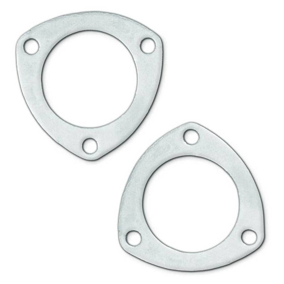 Remflex Exhaust Gaskets Collector Gasket - 0.125 in Thick - 2.25 in Diameter - 3-Bolt - Graphite - Pair
