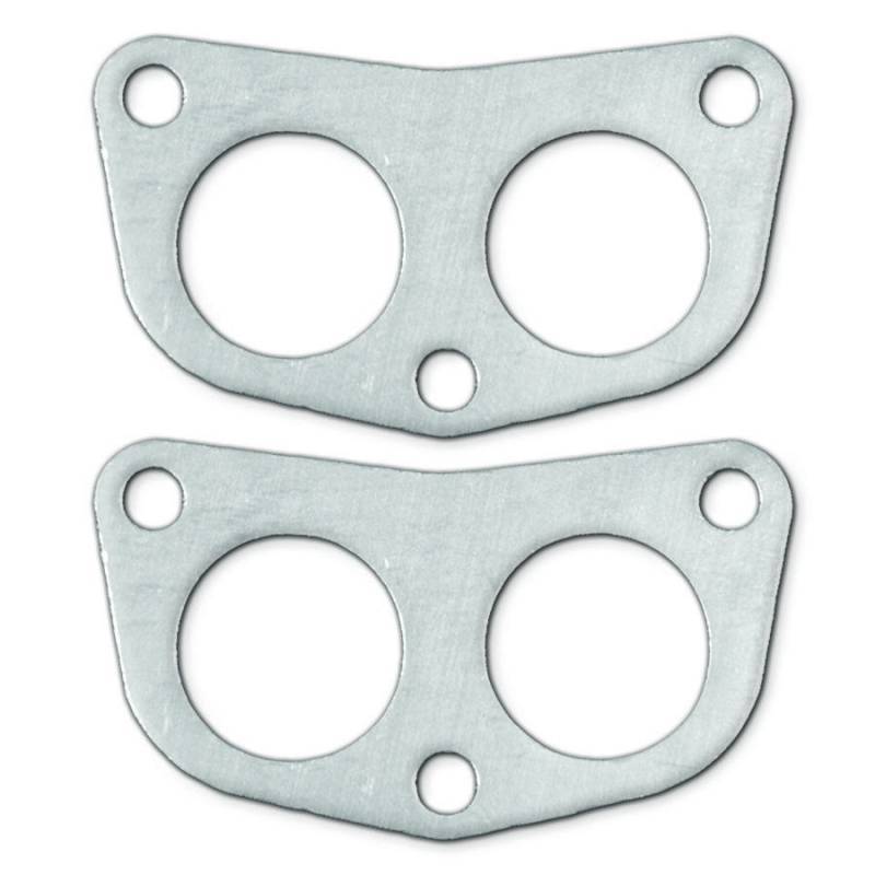 Remflex Exhaust Gaskets Collector Gasket - 0.125 in Thick - 1.75 in Diameter Dual Ports - 3-Bolt - Graphite - OBX