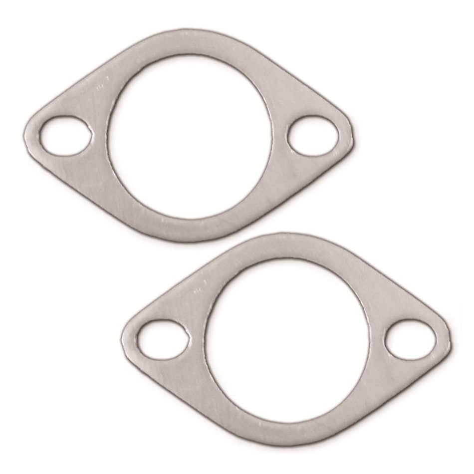 Remflex Exhaust Gaskets Collector Gasket - 0.125 in Thick - 2.5 in Diameter - 2-Bolt - Graphite - Pair
