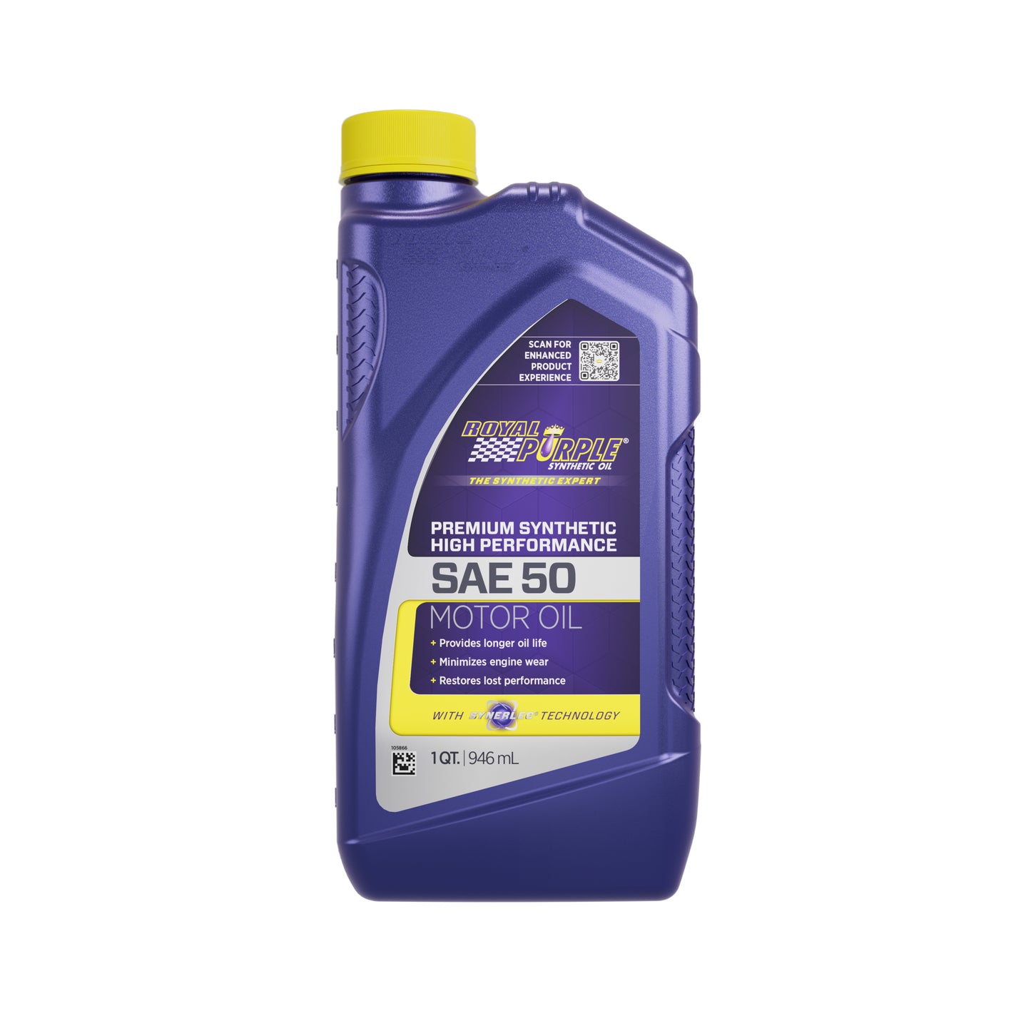 Royal Purple Motor Oil - High Performance - 50W - Synthetic - 1 qt Bottle - Each