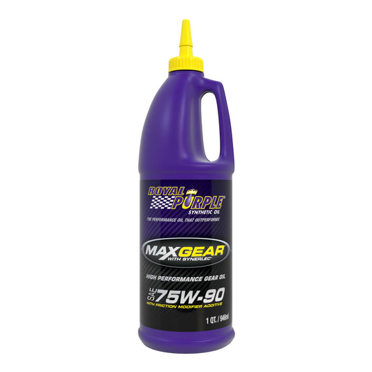 Royal Purple Gear Oil - Max Gear - 75W90 - Limited Slip Additive - Synthetic - 1 qt Bottle - Each
