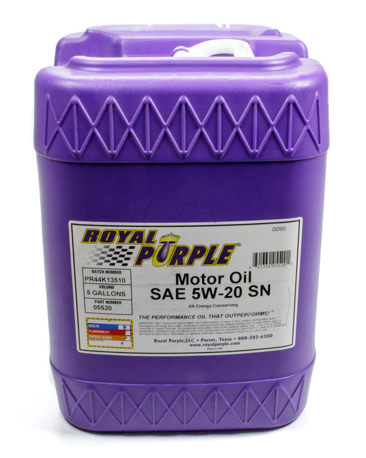 Royal Purple Motor Oil - 5W20 - Synthetic - 5 gal Jug - Each