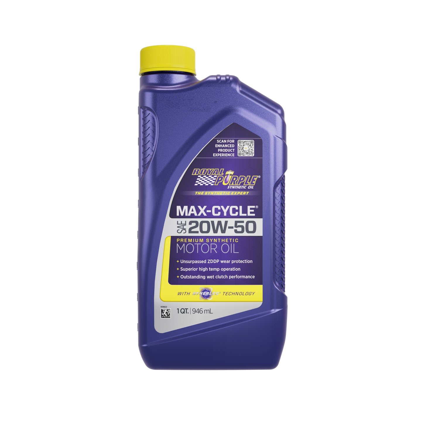 Royal Purple Motor Oil - Max-Cycle - 20W50 - Synthetic - 1 qt Bottle - Motorcycle - Set of 6