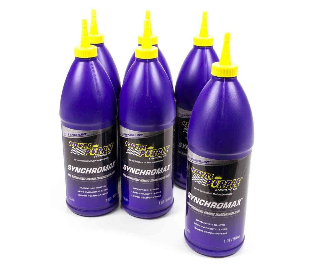 Royal Purple Transmission Fluid - Synchromax - Manual - 70W/75W - Synthetic - 1 qt Bottle - Set of 6